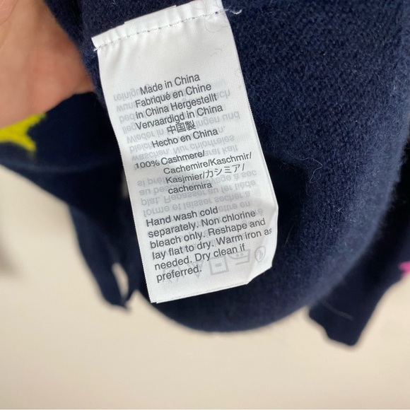 J. Crew Cashmere Crewneck Sweater Stars - Picture 3 of 5